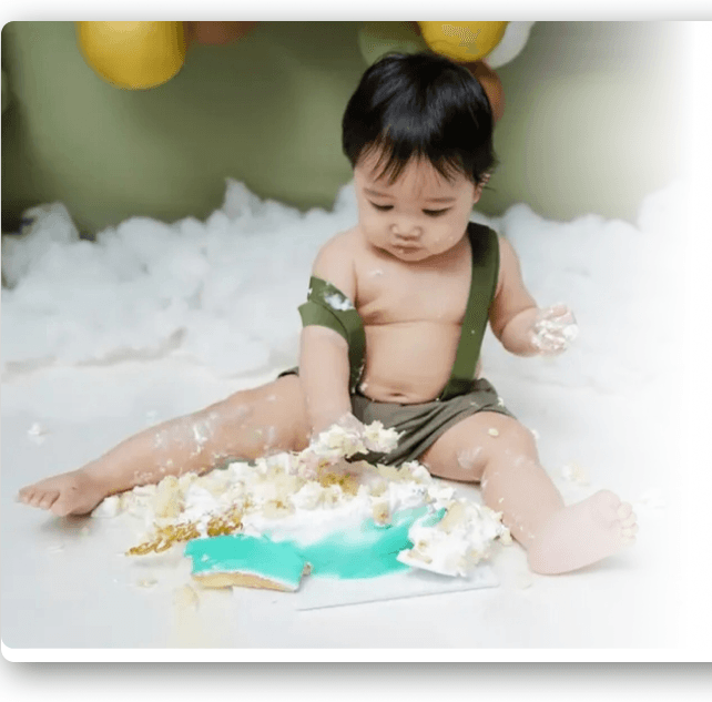 Smash Cake & Bubble Bath